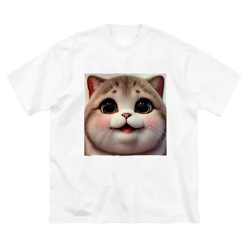 最強可愛いデブ猫 ビッグシルエットTシャツ