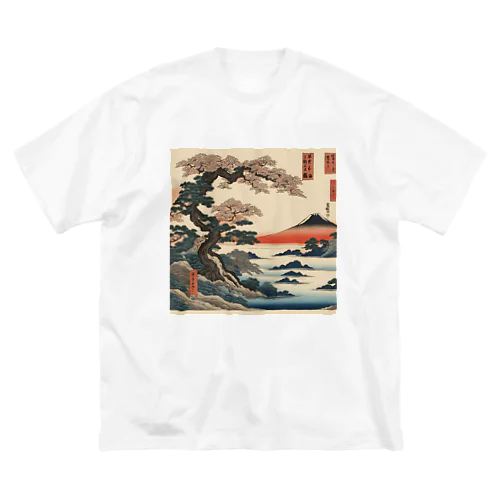 浮世絵 ビッグシルエットTシャツ