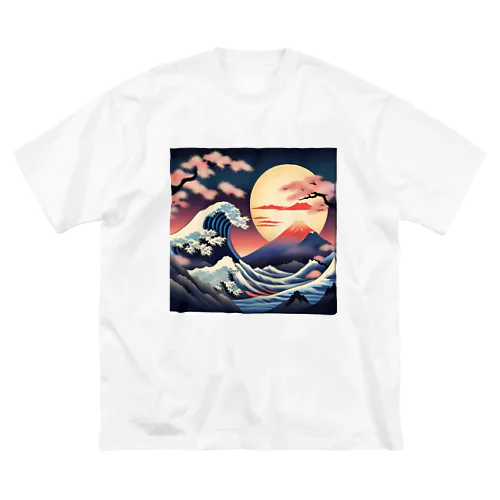 浮世絵 ビッグシルエットTシャツ