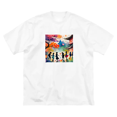 桃源郷の遊び場 ビッグシルエットTシャツ