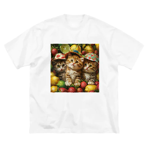 子猫のフルーツの楽園　なでしこ1478 Big T-Shirt