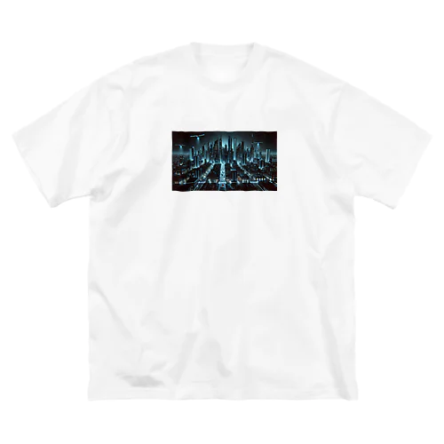 未来都市の停電 ビッグシルエットTシャツ