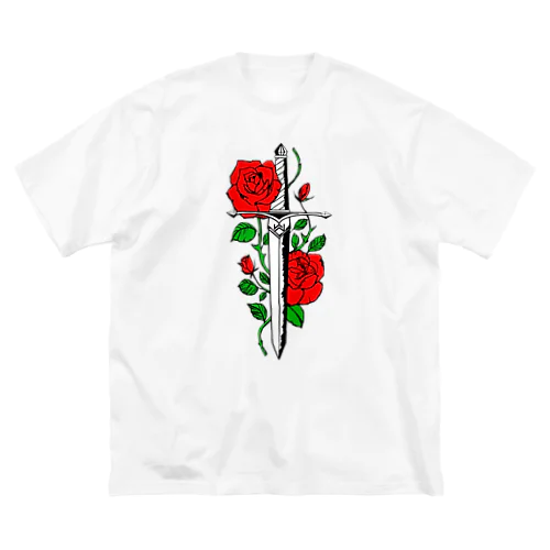 micyorina 「logo」RED 一部しんのすけ ビッグシルエットTシャツ