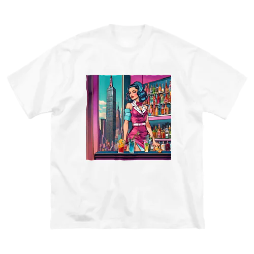 🌃摩天楼バー🍸美女✨ ビッグシルエットTシャツ