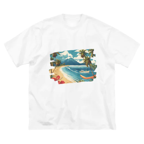 常夏リゾート ビッグシルエットTシャツ