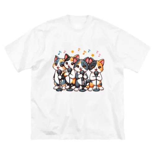 ねこコーラス 04 Big T-Shirt