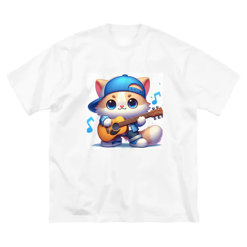 にゃんこ🐱のリズムにノッテ🎵 ビッグシルエットTシャツ