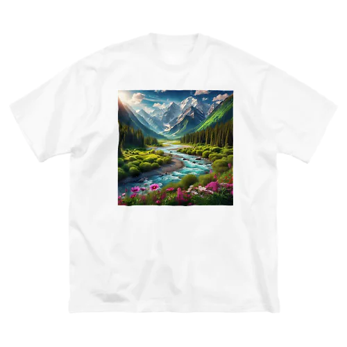 「美しい山風景グッズ」 Big T-Shirt