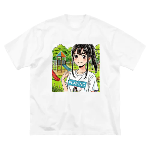 playing ガール（英文法シリーズ） ビッグシルエットTシャツ