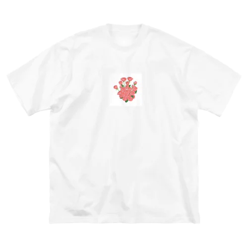 薔薇の花束 ビッグシルエットTシャツ