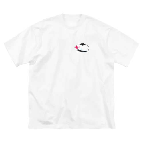 怒る文鳥１ ビッグシルエットTシャツ