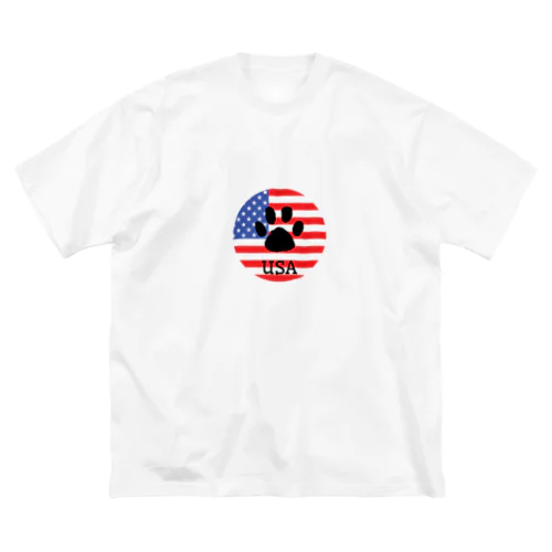 USA/Dog paw Big T-Shirt