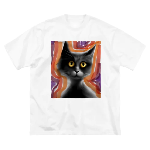 黒猫の夢幻 ビッグシルエットTシャツ