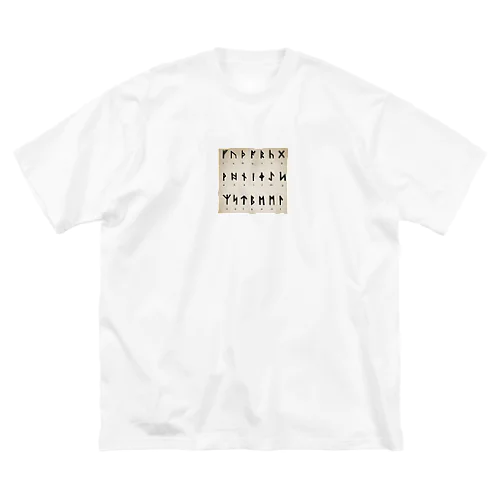 ルーン文字 ビッグシルエットTシャツ