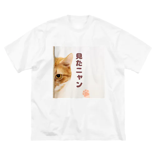 見たニャン猫 ビッグシルエットTシャツ