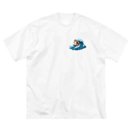 波乗りネコ ビッグシルエットTシャツ