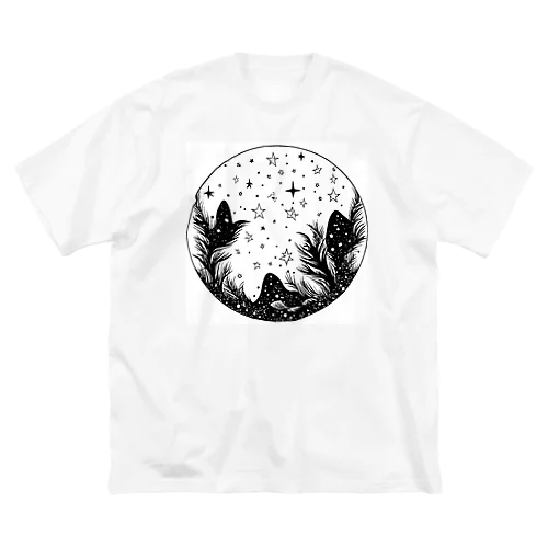 水中夜空魔法aaa ビッグシルエットTシャツ