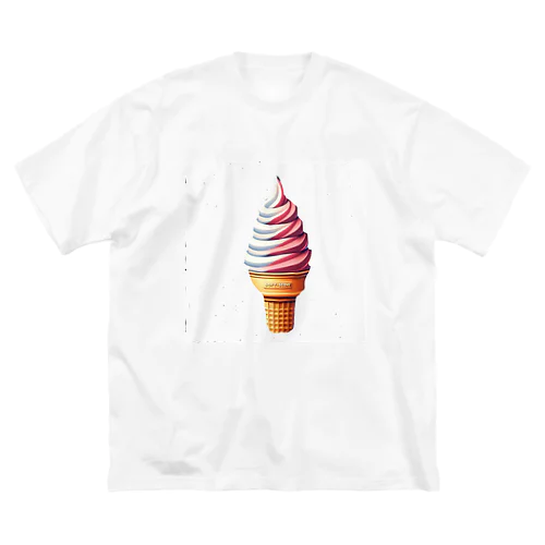 ソフトクリームはいかがでしょうか？ ビッグシルエットTシャツ