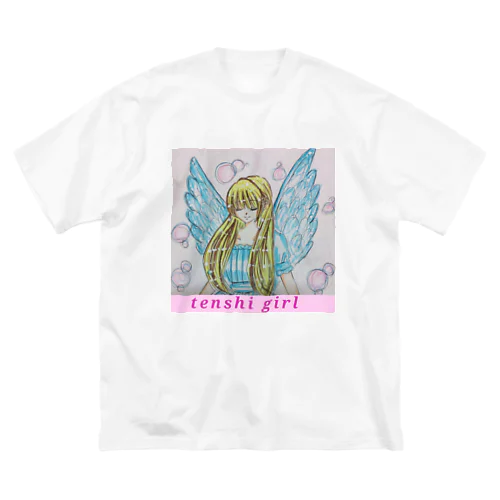 tenshi girl ビッグシルエットTシャツ