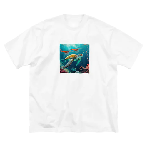 海亀 ビッグシルエットTシャツ