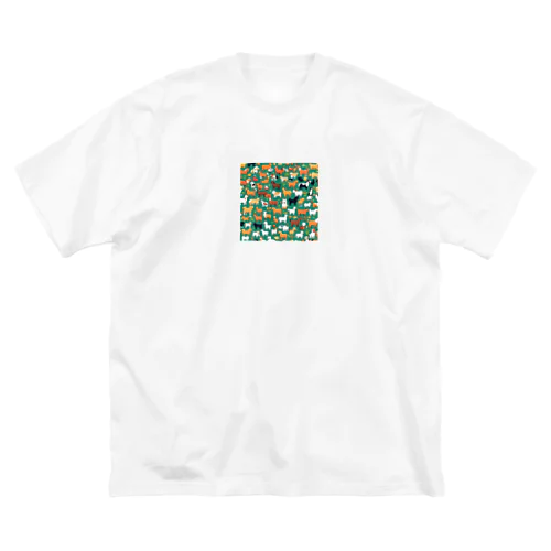 動物たちのドット絵 Big T-Shirt