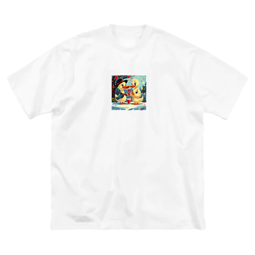 アヒルのデート ビッグシルエットTシャツ