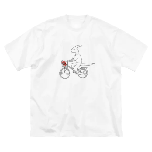 chari cola saurus ビッグシルエットTシャツ