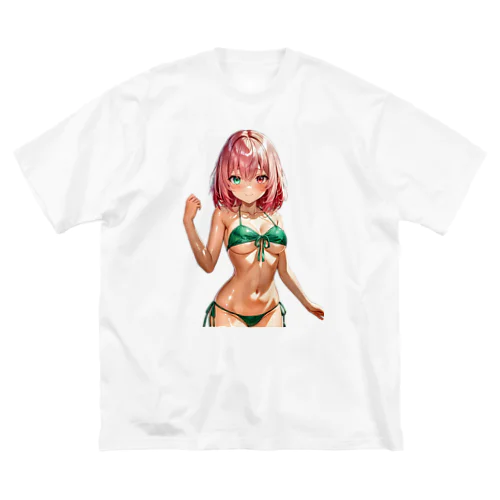 リボンビキニ ビッグシルエットTシャツ