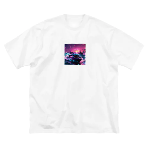 イルカちゃんボートでGo！ Big T-Shirt