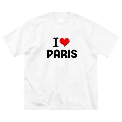 I LOVE　PARIS　PARIS2024　パリ ビッグシルエットTシャツ