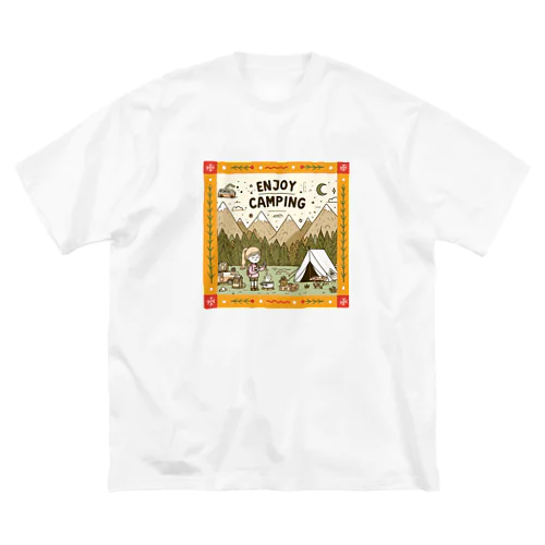 【Enjoy Camping】キャンプを楽しむ Big T-Shirt