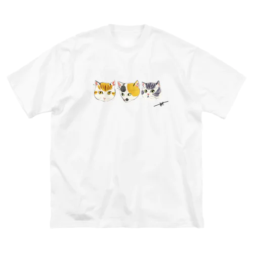 にゃんトリオ4 ビッグシルエットTシャツ