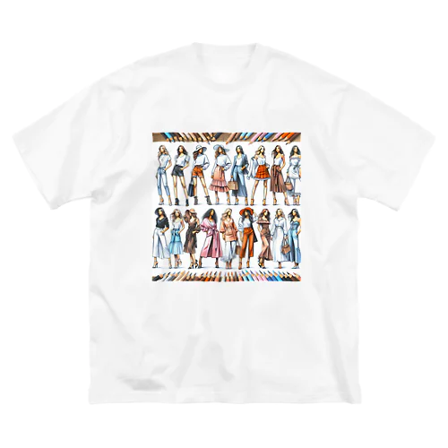 ファッション女子 ビッグシルエットTシャツ