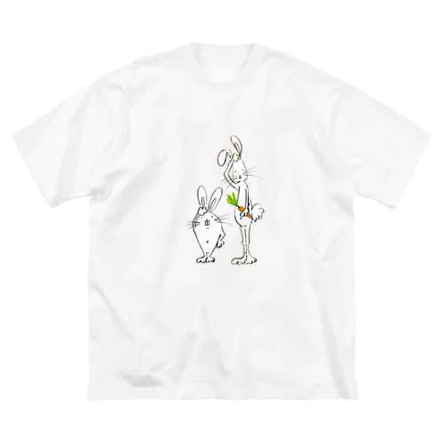 デコボコうさ兄弟「ウッサ」と「ギーノ」🐰🥕 Big T-Shirt