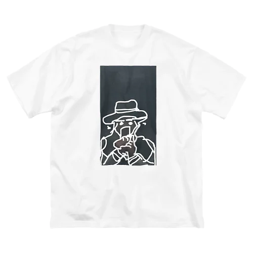 帽子なボーイ ビッグシルエットTシャツ