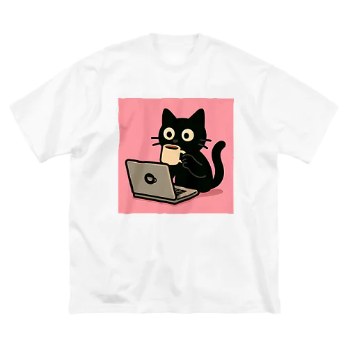 コーヒーブレイク黒猫ちゃん Big T-Shirt