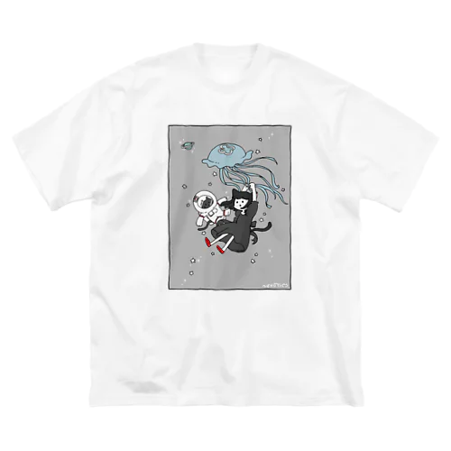 くらげとねこと女の子 Big T-Shirt
