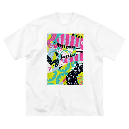 composition:ティラノサウルス ビッグシルエットTシャツ