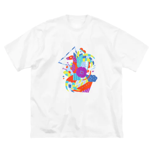 composition:テリジノサウルス ビッグシルエットTシャツ