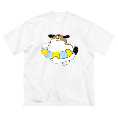 もじゃまるうきわ Big T-Shirt