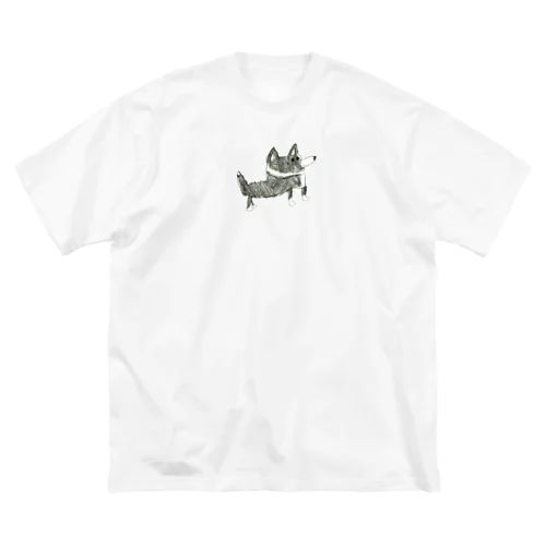 ボーダーコリーがいっぴき ビッグシルエットTシャツ