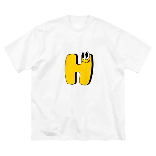 アルファベットくんシリーズ　「Ｈ」 ビッグシルエットTシャツ