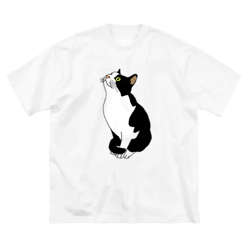 おすわりねこ ビッグシルエットTシャツ