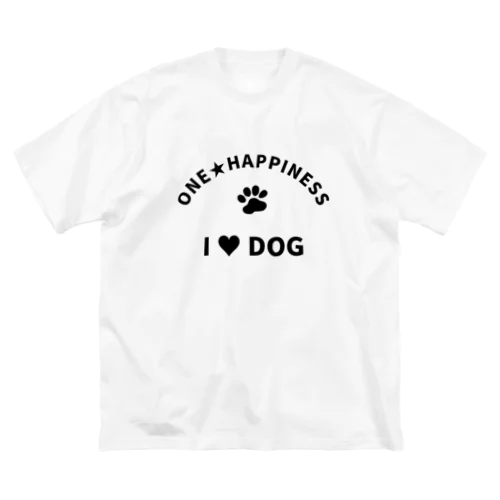 I LOVE DOG　ONEHAPPINESS ビッグシルエットTシャツ