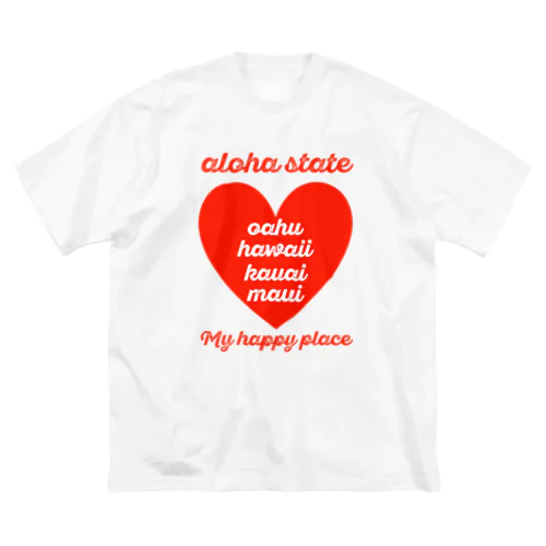 aloha state (ハート) Big T-Shirt