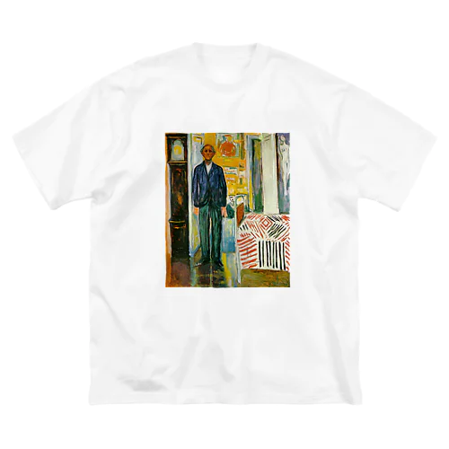 ムンク / 1943 / Self-portrait. Between the clock and the bed / Edvard Munch ビッグシルエットTシャツ