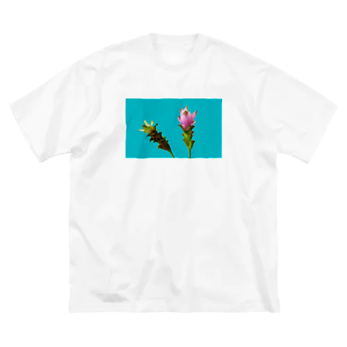 Curcuma alismatifolia - blue ビッグシルエットTシャツ