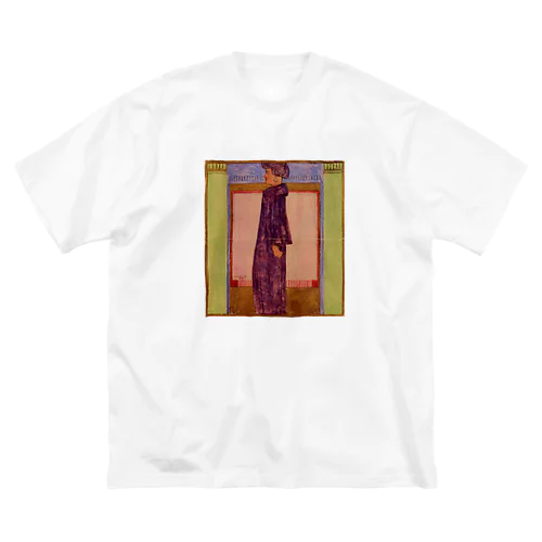 エゴン・シーレ / 1908 /Standing Woman / Egon Schiel ビッグシルエットTシャツ