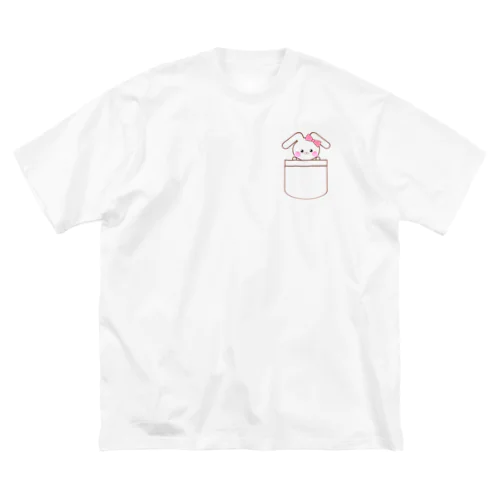 ひょっこりうさころ ビッグシルエットTシャツ