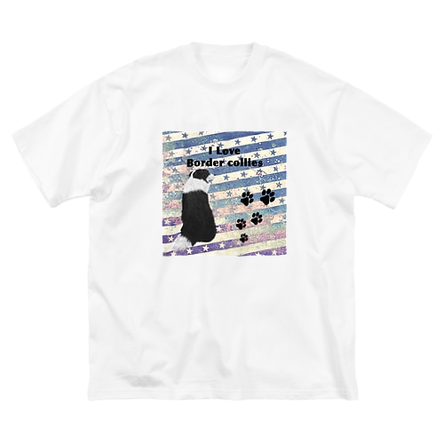 ボーダーコリー　振り向きver Big T-Shirt